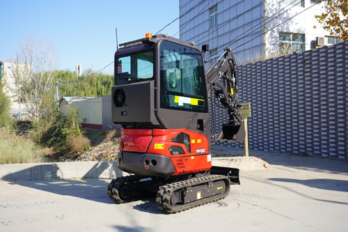 Rhinoceros XN22 Mini Excavator with Cabin, Swing Boom and Extension Tracks