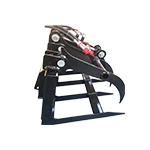Rhinoceros Grabbing Wooden Fork Skid Steer Attachment Heavy Duty