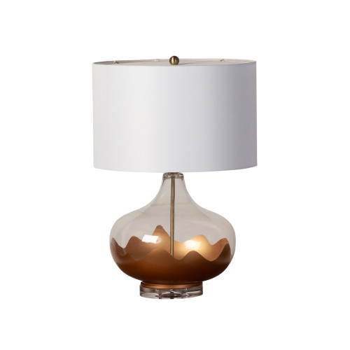 Golden Dunes Glass Table Lamp