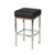 Jezebel Counter Stool in Chrome - Black Leather