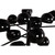 Modern Stellae Chandelier - Black Gloss