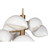 Modern Shell Cluster Chandelier - Glossy White