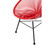 Acapulco Lounge Chair in Red, Black and White Frame