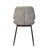 Cougar Distressed Light Grey Leather Dining Chair
