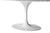 Saarinen Style Tulip Marble Dining Table, 60" Oval