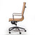 Mid-Century Office Chair in Brown Leather