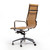 Mid-Century Office Chair in Brown Leather