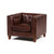 Cape Town Club Chair in Antique Brown Leather