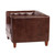 Cape Town Club Chair in Antique Brown Leather