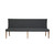 Montmartre Banquette Dining Bench 90" - Charcoal Grey
