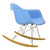 Molded Mid-Century Rocker, Blue