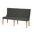 Montmartre Banquette Dining Bench 65" - Charcoal Grey