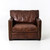 Carnegie Larkin Club Chair, Cigar Leather