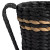 Bogor Vessel-Black Peanut Weave Water Hy