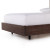 Lineo Upholstered Bed-Burnt Oak-King