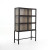 Spencer Curio Cabinet-Rustic Black