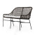 Bandera Outdoor Dining Bench W/ Cshn-Gry