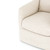 Banks Slipcover Swivel Chair-Cambric Ivory