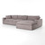 Kensington Plume Two-Piece Sectional 106", Harbor Grey