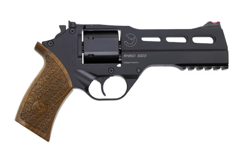 Chiappa Rhino 50DS Revolver, 9mm Luger, 5", BLK/BLUED, FOS, 6 RD