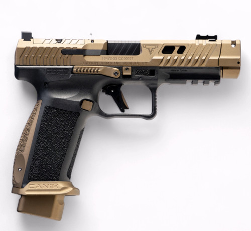 Canik TTI Combat 9mm 4.6" Barrel Bronze/Black 18RD,Compensator, OR