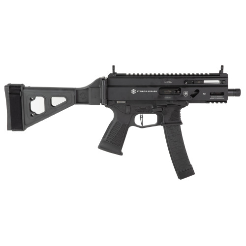 Grand Power Stribog SP9A3S 9mm Pistol, 5" Threaded,  Folding Brace, 30RD