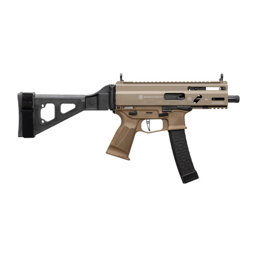 Grand Power Stribog SP9A3S 9mm 5" Sub Pistol FDE w/ SBT Folding Brace, 30RD