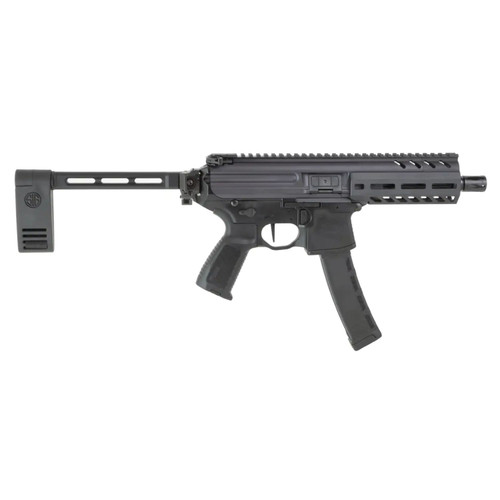 SIG SAUER MPX 9mm, 6" Threaded Barrel, Blk, PCB Brace, 35RD