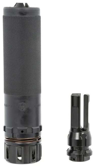 Dead Air Sierra 5 5.56 NATO Suppressor KeyMo, HUB 1.375x24, Black Cerakote