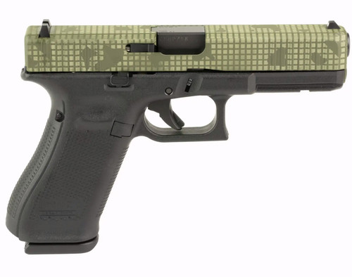 GLOCK 17 GEN5 9MM 17RD OD GREEN NIGHT GRID