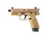 FN 502 Tactical .22LR, 4.6" Threaded Barrel, ORS, FDE, 15RD