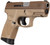 Taurus G3C 9MM Compact 3.2" Tan/Coyote, 10+1, MS, (MA Compliant)