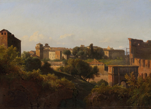 View of the Colosseum and the Arch of Constantine from the Palatine (ca. 182224) by Jean-Charles Joseph Rmond Art Print Download