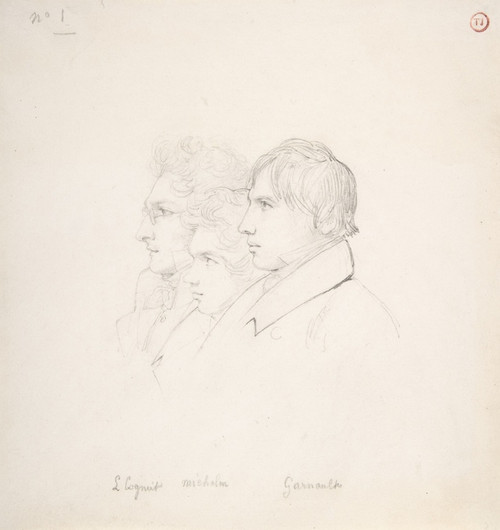 The Prix de Rome Winners of 1817; Lon Cogniet, Achille Michallon and Antoine Garnaud (1817) by Lon Cogniet Art Print Download