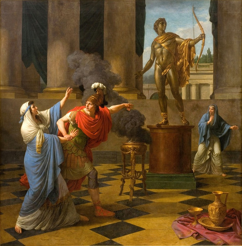 Alexander Consulting the Oracle of Apollo (1789) by Louis-Jean-Franois Lagrene Art Print Download