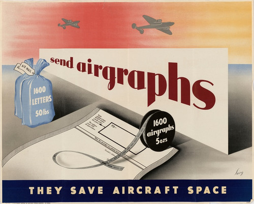 Send Airgraphs  They Save Aircraft Space by Sarg Art Print Download