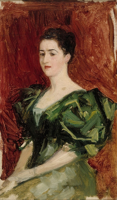 Portrait Of Mrs. Dagmar Dippell, Compositional Sketch (1895) by Albert Edelfelt Art Print Download