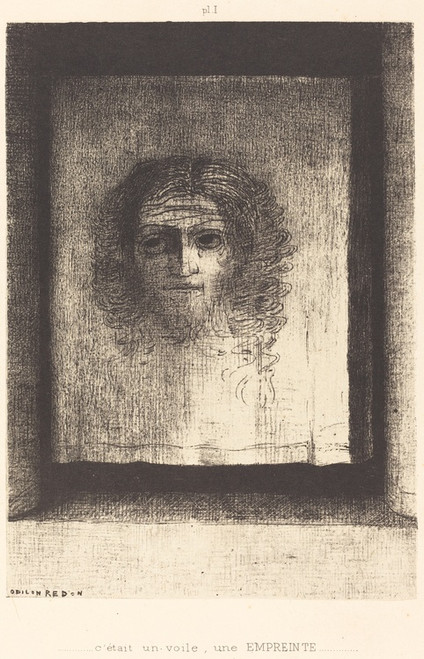 Cetait un voile, un empriente (It was a veil, an imprint) (1891) by Odilon Redon Art Print Download