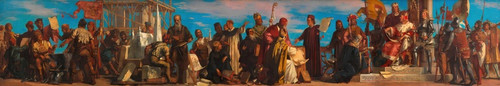 Digital Print - Herzog Rudolf IV. und Herzog Albrecht III. by Julius Schmid