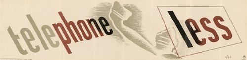 Digital Print - Telephone Less by Hans Schleger