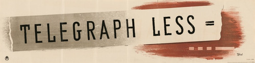 Digital Print - Telegraph Less by Hans Schleger