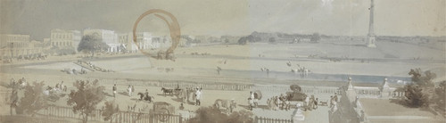 Digital Print - Chowringhee Road from No. XI Esplanade by Sir Charles D'Oyly