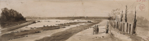 Digital Print - Parc de Bercy (quai de la Gare). by Auguste-Sbastien Bnard