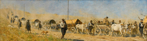 Digital Print - Transportation Of The Wounded by Vasily Vereshchagin