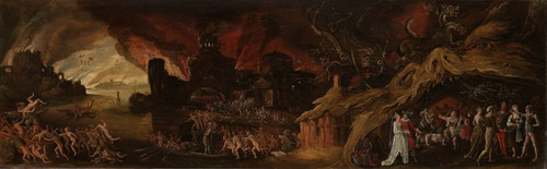 Digital Print - The Last Judgment and the Seven Deadly Sins by Jacob Isaacsz. van Swanenburg