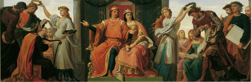 Digital Print - Leopold der Glorreiche als Frderer der Knste und Wissenschaften by Karl von Blaas