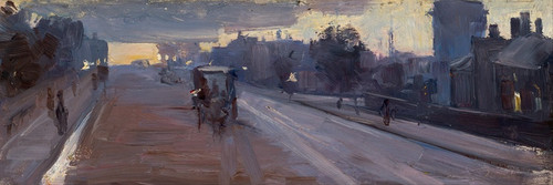 Digital Print - Hoddle St., 10 p.m. by Arthur Streeton