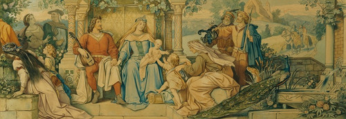 Digital Print - Die schne Melusine; VII. Das Liebesglck by Moritz von Schwind