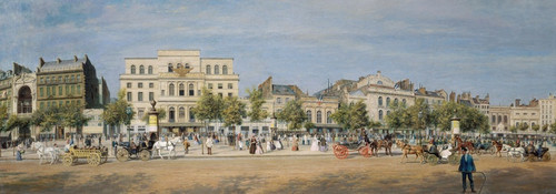 Digital Print - Vue gnrale des thtres du boulevard du Temple by Adolphe Martial Potmont