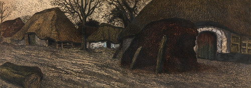 Digital Print - Old Village in the Kempen by Marc-Henry Meunier